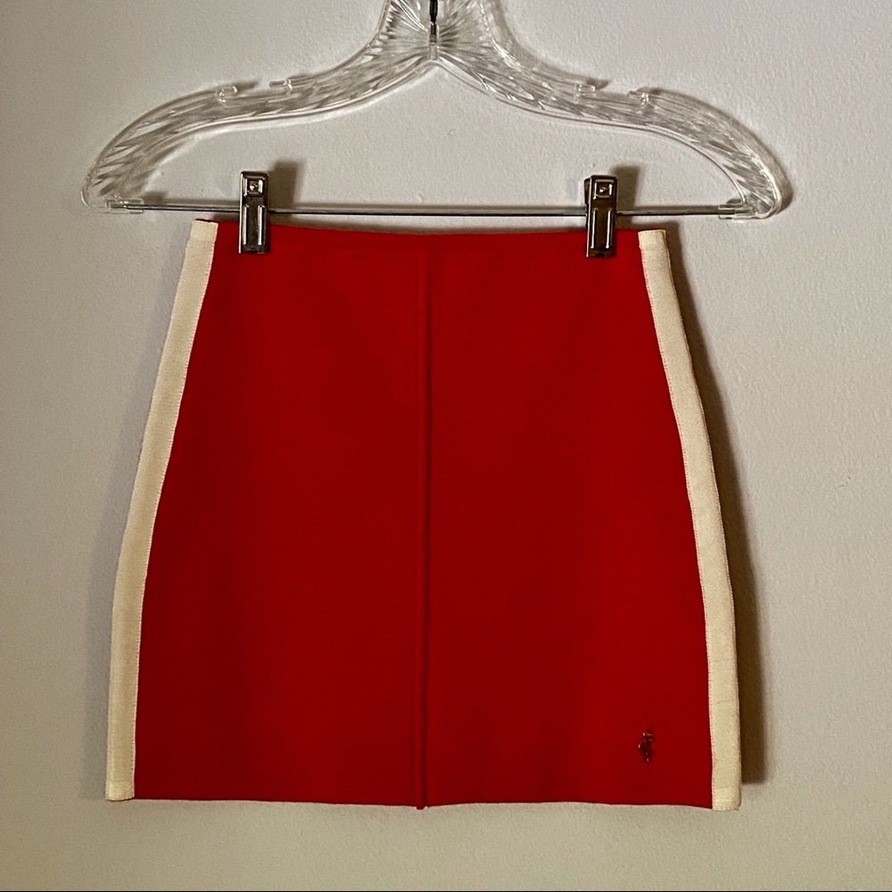 Juicy Couture red wool mini skirt -S